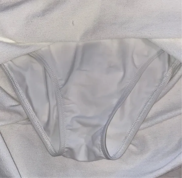 Edikted ruched mini skirt white - Image 4