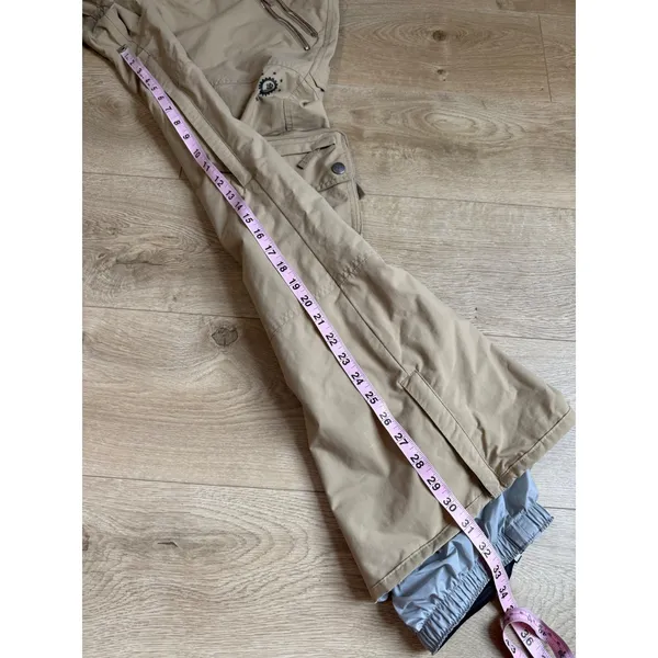 B by Burton Women's ski snow pants cargo insulated mesh zip y2k adjustable sz L - Image 9