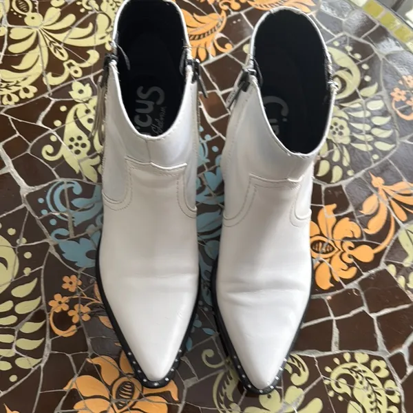 CIRCUS White Ankle Boots by Sam Edelman SZ: 7.5 - Image 2