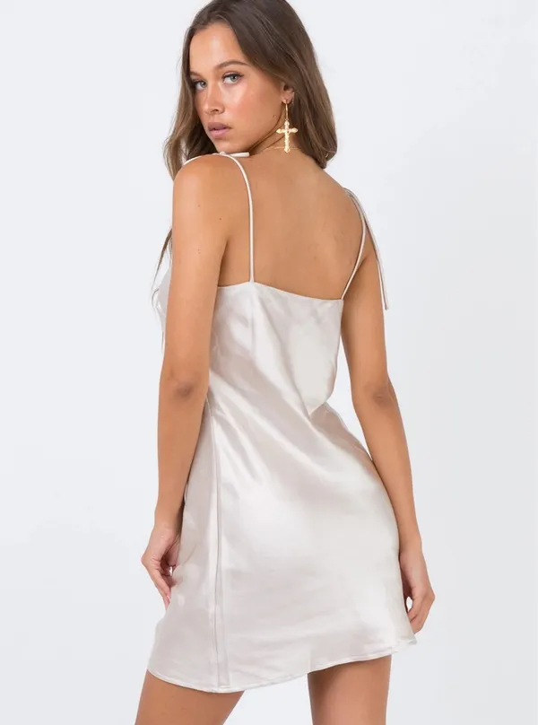 Princess Polly Silky Slip Mini Dress - Image 4