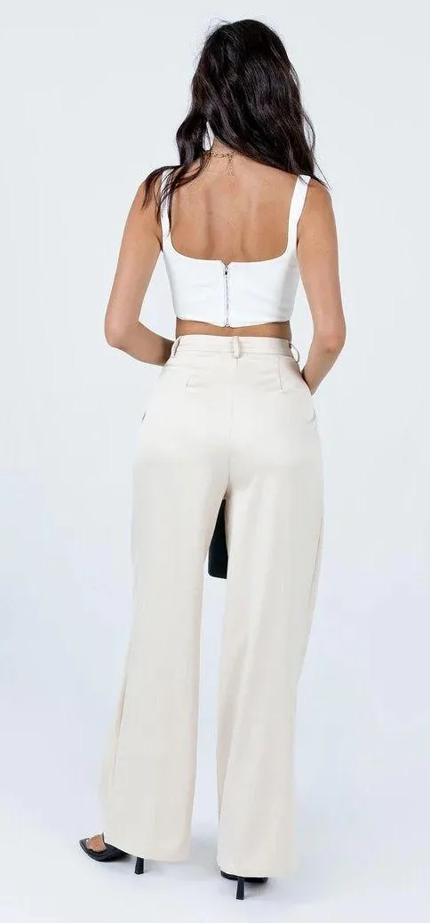 Princess Polly Amalia Pants Beige - Image 4
