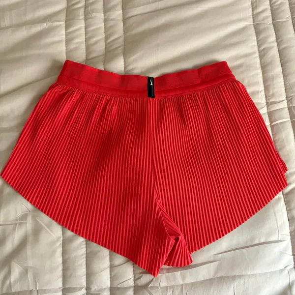 Nike Women's Crimson Red Aeroswift Shorts - Image 3