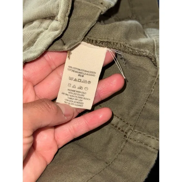 Free People Not Your Brothers Surplus Army Green Full Zip Jacket Size‎ Small - Image 5