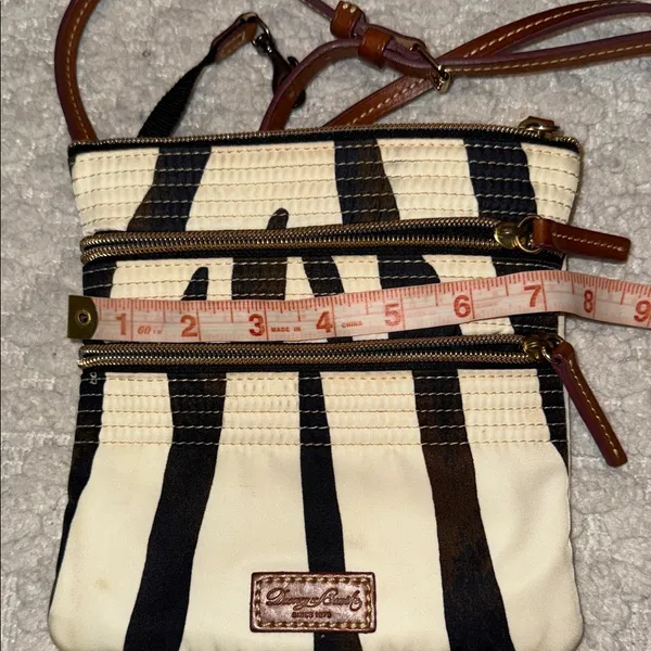 Dooney & Bourke Zebra Print Crossbody Bag - Image 7