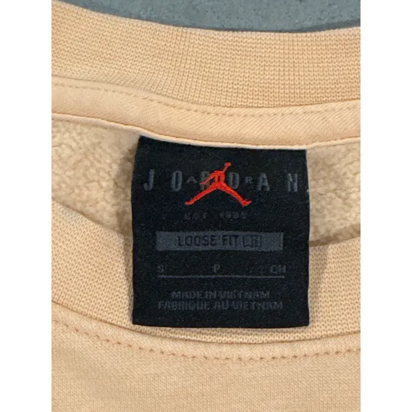 Jordan Sweatshirt Women's Small Peach Crew‎ Neck Pullover Loose Fit activewear - Image 4
