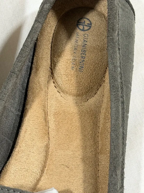Giani Bernini Dailyn2 Women’s Leather Suede Loafers Memory Foam Grey Sz 8M - Image 7