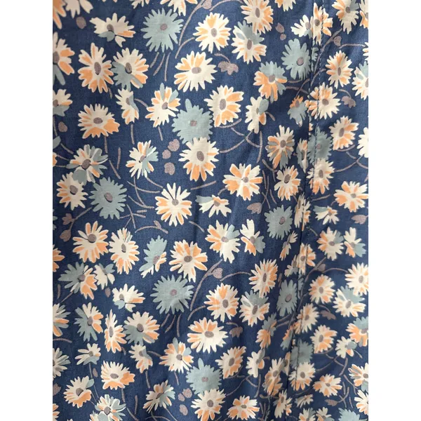 Madewell Preppy Ruffle-Neck Anorak‎ Raincoat French Floral Blue Moon Size Smalll - Image 13