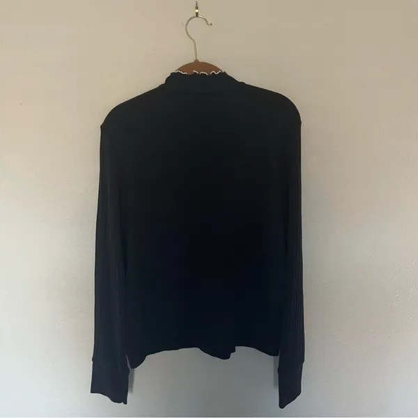 GAP Black Sweater Top Mock Neck - Image 3