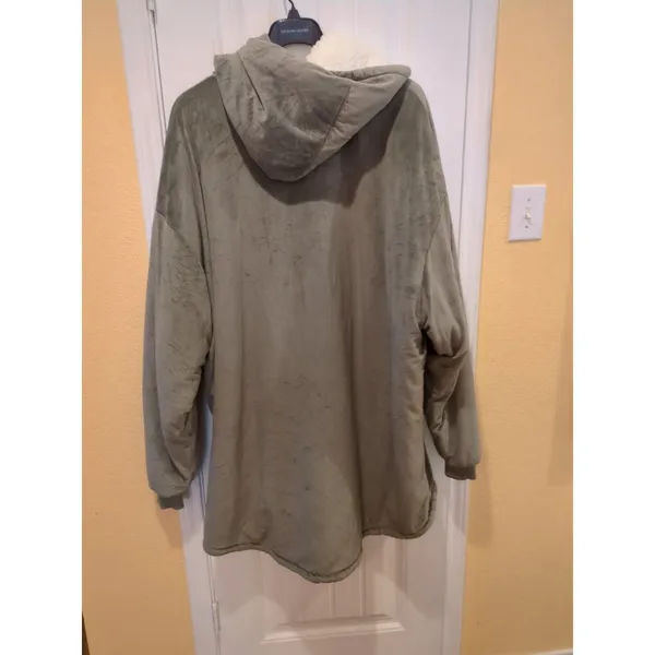 The Comfy Blanket Sweatshirt with Hoodie - Gray - Image 8