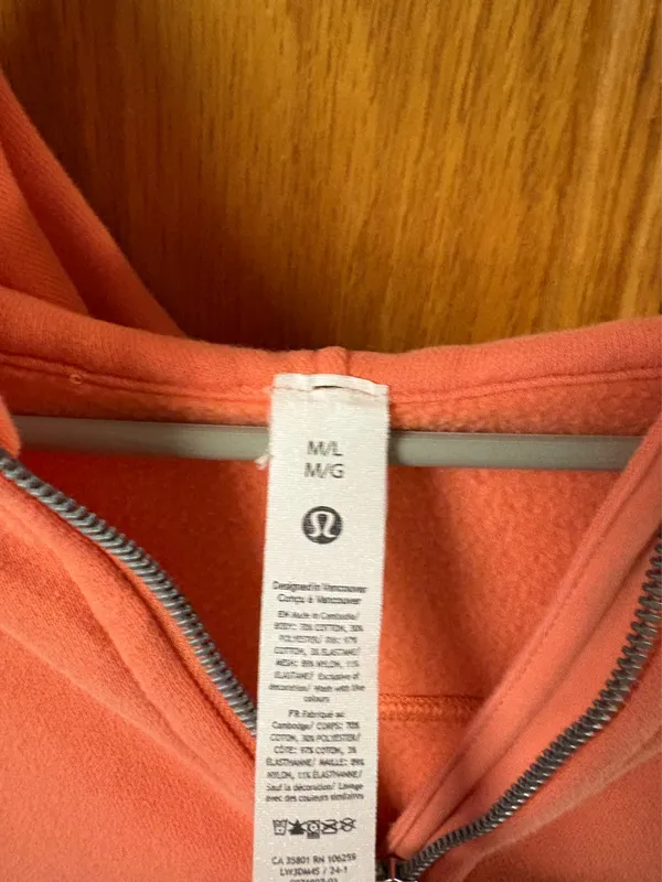 Lululemon Scuba Half-Zip Oversized Hoodie M/L - Image 3
