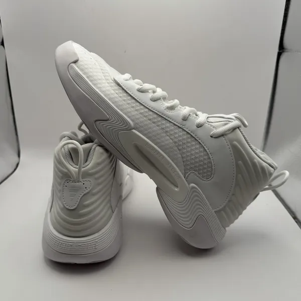 Women's Size 6 - ADIDAS Exhibit Select Mid Tea White IG6627 Basketball Sneaker - Image 6