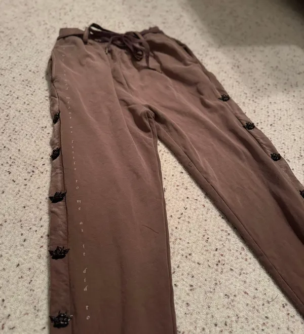 Boys Lie ARIEL X Wish AwayMocha Snap Joggers in Brown Tie Dye - Image 3