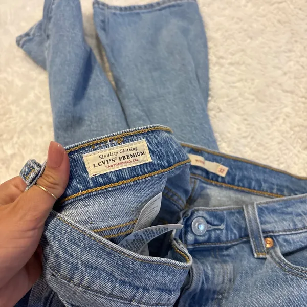 Levi's Women Light Wash Wedgie Denim Jeans 32 Casual Indie Preppy Cotton Teacher - Image 7