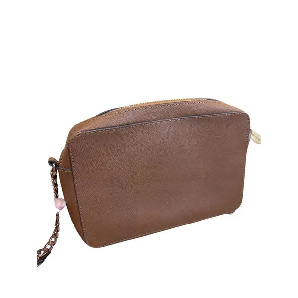 Michael Kors Womens Brown Leather Small Crossbody Purse SKU 8228 - Image 6