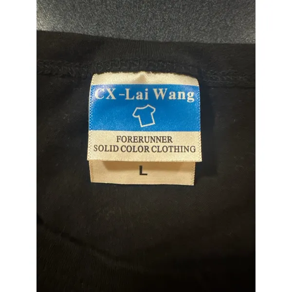 CX Lai Wang Black Fahrfimumwerkin Graphic T‎ Shirt Size L - Image 4