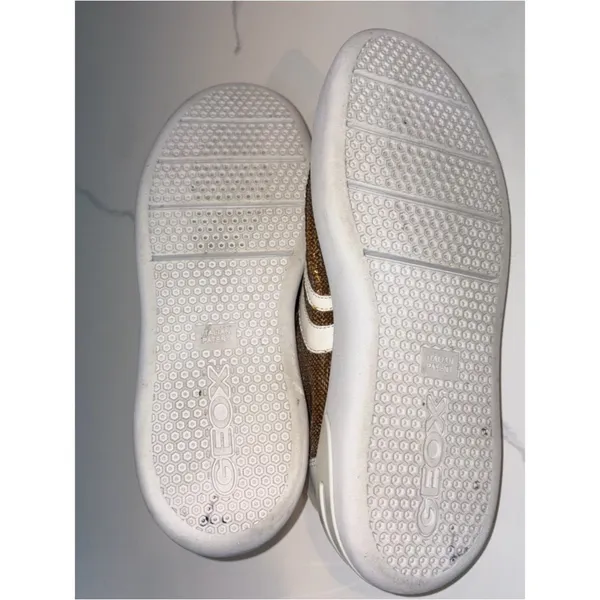 GEOX gold glitter leather sneakers 8 - Image 9