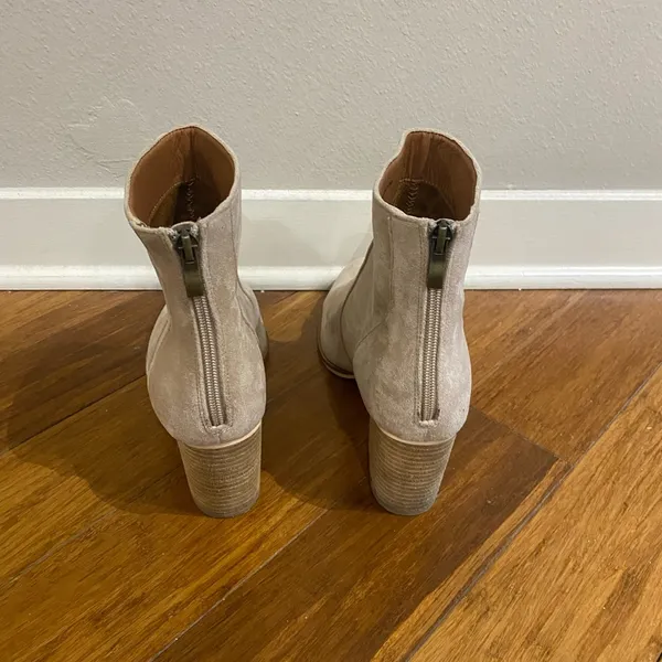 Red Dress Boutique First Steps Light Taupe Ankle Booties - Image 4