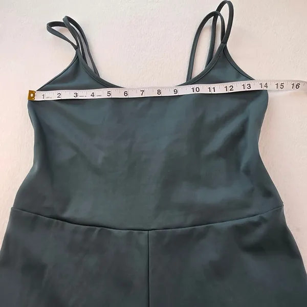 American Eagle Womens Teal Strappy Back Active Jumpsuit Size Medium Green - Image 9