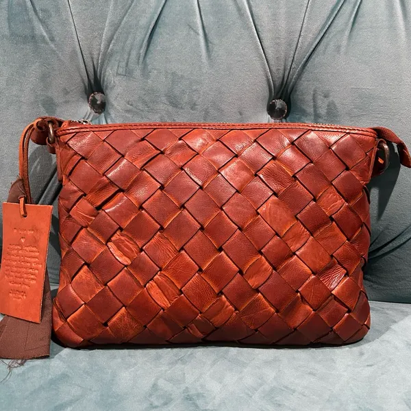 Anthropologie Bags Anthropologie Vilenca Holland Leather Weave Crossbody Bag - Image 7