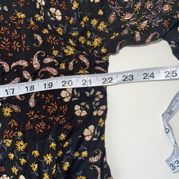 Maurices Black Multicolor Paisley Floral Print Fringe Hem Kimono - Image 8