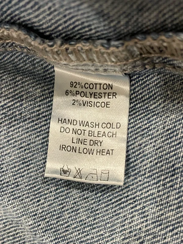 Mineral Wash Star Embroidered Denim Jacket - Image 9