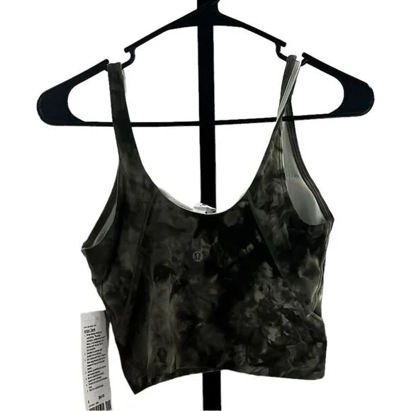 Lululemon Women’s 6 Align Tank‎ Top Diamond Dye Light Sage Army Green Olive New - Image 11