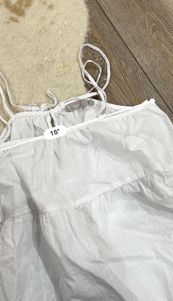 Everlane White Babydoll Tank Top - Image 3