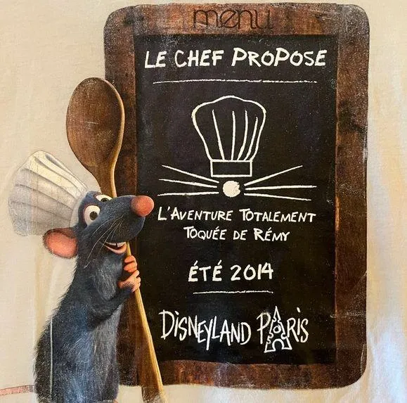 Disney land Exclusive Paris Ratatouille Remy Women’s T-Shirt Tee Small FLAW - Image 2