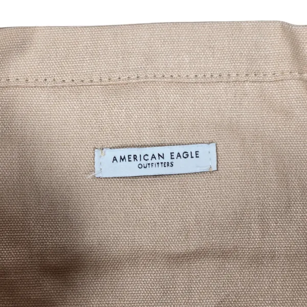 American Eagle Canvas‎ Tote Bag Follow The Music Van Surfboard Graphic Beige - Image 5