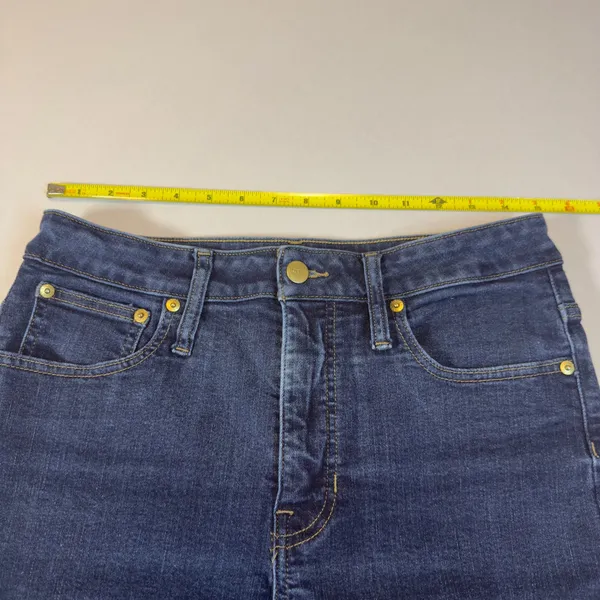 J.Crew 03 Curvy Slim Jeans Size 30 Dark Indigo High Rise Straight Leg Denim Crop - Image 8