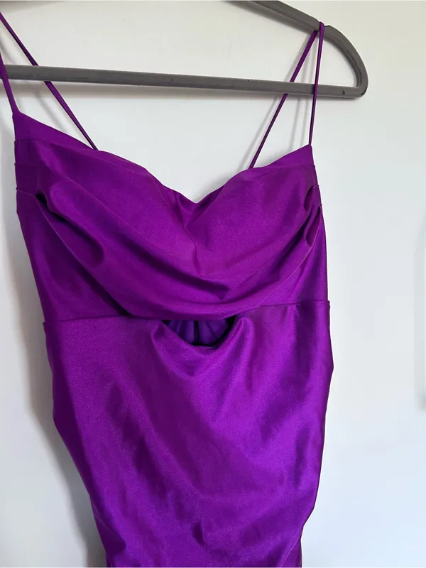 NWT City Studio Magenta Strappy Maxi Formal Prom Homecoming Dress Size 15/16 - Image 3