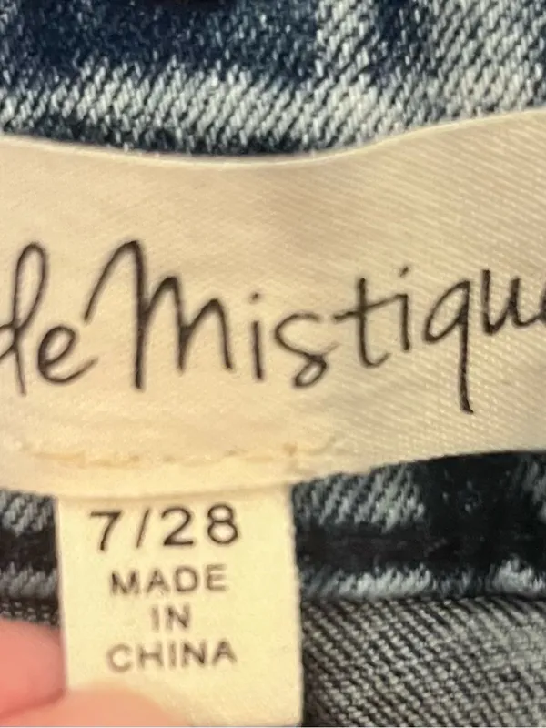🍒Mode Mistique Embroidered Red Cherry Wide Leg Jeans Size 7/28🍒 - Image 5