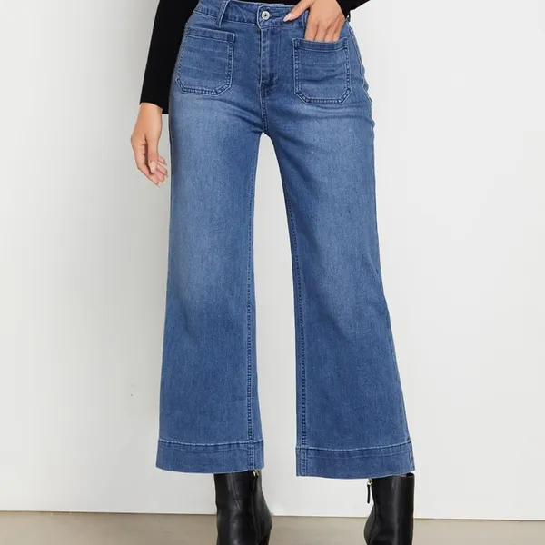 Wide Leg jeans‎ Blue Size undefined - Image 2