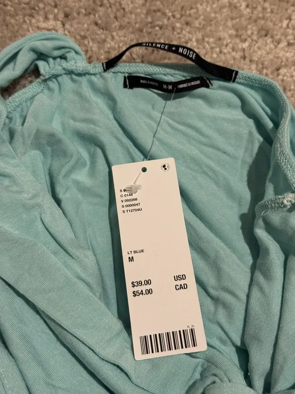 Urban Outfitters Aquamarine Asymmetrical Top - Image 4