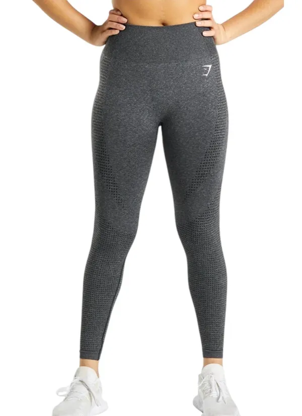 Gymshark vital seamless marl gray legging - large - Image 10