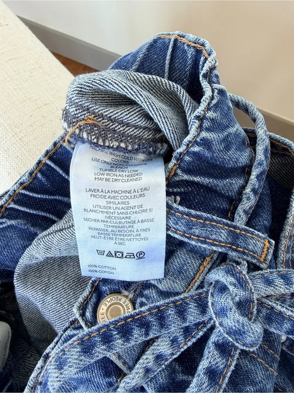 We The Free CRVY Outlaw Wide Leg Jeans Small - Image 7