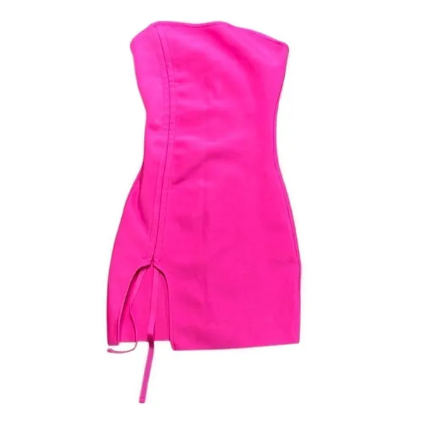Revolve Hours Aimee strapless mini dress hot pink - Small - Image 4