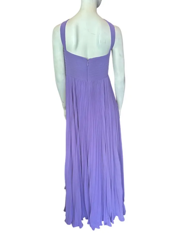 Azazie Mina A-Line Pleated Chiffon Dress Purple (Tahiti) Size 20 NWT - Image 7