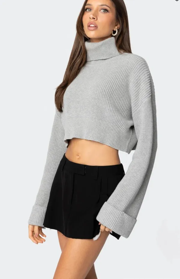 Edikted Sweater Cropped Long Sleeve - Image 2