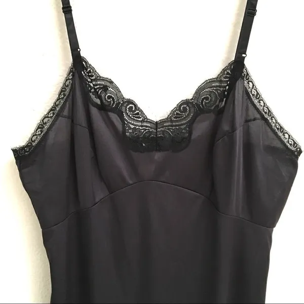 ‎Vintage black chemise slip dress 34* - Image 2