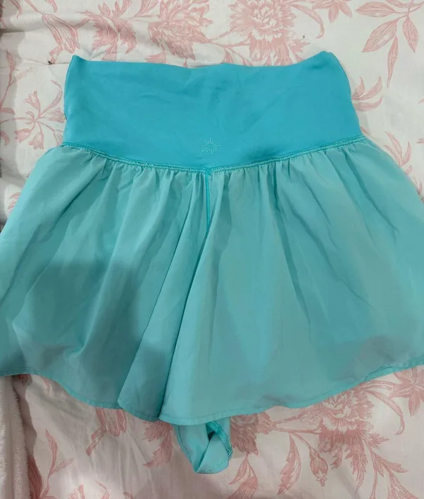 Teal Aerie Crossover Shorts - Image 3