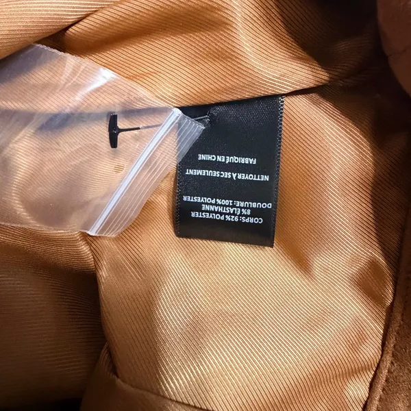 ASTR the Label Cognac Brown Faux Suede High Waisted Pleated Shorts Large NEW‎ - Image 5