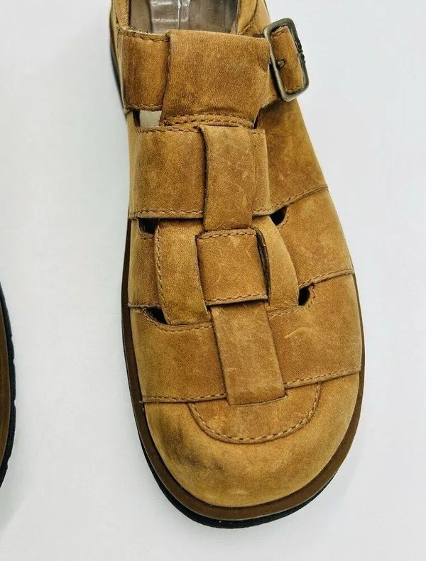 Teva Brunswick Shock Pad Womens Camel Brown Closed Toe Slip-On Sandals Size 7 - Image 5