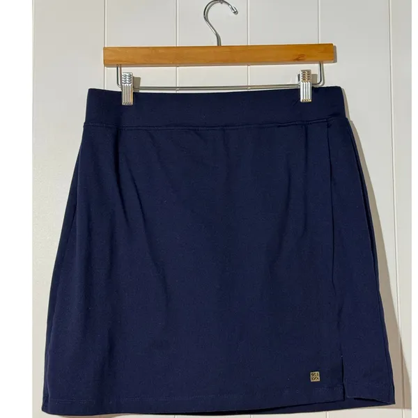 Anne Klein Sport Navy Athletic Skort Medium Pull On Stretch Built In Shorts - Image 2