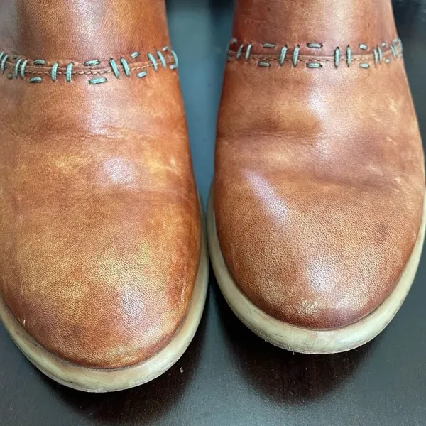 Roan Bed Stu Gaze Oats Pecan Western Ankle Boots 6.5 - Image 2