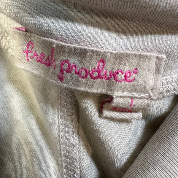 Fresh Produce‎ Womens Wide Leg Lounge Pants Taupe Khaki Rayon Lycra USA L 21467 - Image 3