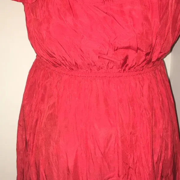 New Off Shoulder Tiered Maxi Dress Stretchy Size Large - Image 5