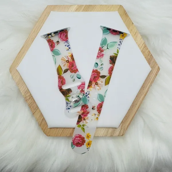 Floral Design Apple Watch Bands 42mm 44mm 45mm 49mm - Image 8