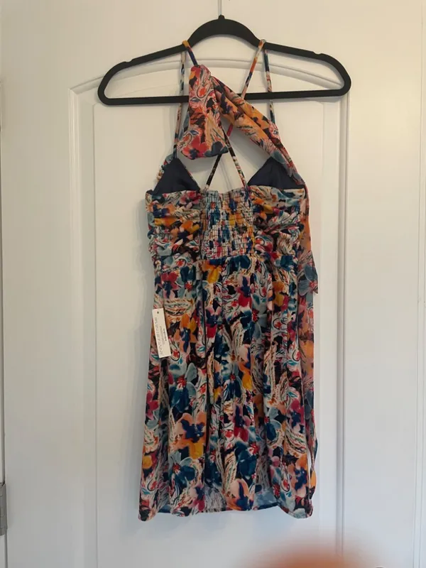 New For Love And Lemons "Brooklyn" Floral Ruched Velvet Mini Dress Xs! - Image 9