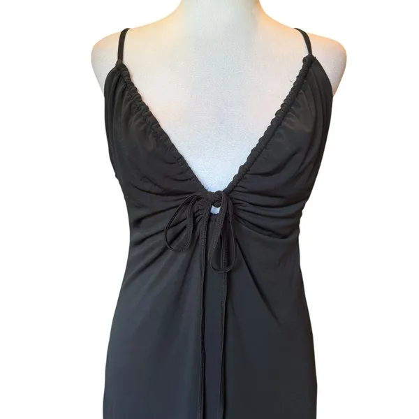 Abercrombie and Fitch Convertible Strappy Mini Dress Womens Large Black NEW - Image 5